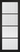LPD Doors - Soho Reeded Glazed internal door with black framing and reeded glass panels.; #finish_pre-finished-black