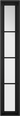 LPD Doors - Soho Internal Door with grid-framed glazing in black finish.; #finish_pre-finished-black