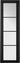 LPD Doors - Soho Internal Door with grid-framed glazing in sleek black finish.; #finish_pre-finished-black