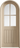 LPD Doors - Curved door lining in blonde oak finish, designed for internal use.; #finish_pre-finished-blonde-oak