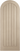 LPD Doors - Pre-finished blonde oak internal door with arched top and vertical grooves.; #finish_pre-finished-blonde-oak