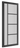 Deanta - Deanta - Brixton Internal Door - Glazed 5L; #finish_pre-finished-black