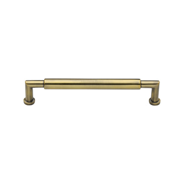 M Marcus - Heritage Brass - Bauhaus Round Cabinet Pull Handle - 101mm CTC; #finish_antique-brass