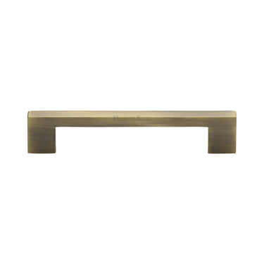 M Marcus - Heritage Brass - Metro Cabinet Pull Handle - Bar - 128mm CTC; #finish_antique-brass