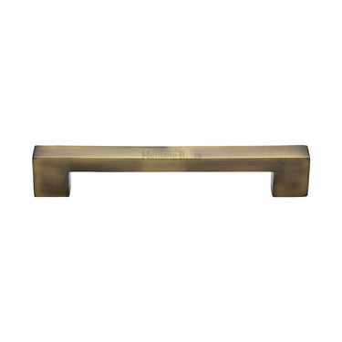 M Marcus - Heritage Brass - Metro Cabinet Pull Handle - Bar - 160mm CTC; #finish_antique-brass
