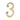 M Marcus - Heritage Brass - Numerals - Face Fix - 3" - 3; #finish_satin-brass