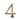 M Marcus - Heritage Brass - Numerals - Face Fix - 3" - 4; #finish_antique-brass