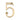 M Marcus - Heritage Brass - Numerals - Face Fix - 3" - 5; #finish_polished-brass