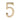M Marcus - Heritage Brass - Numerals - Face Fix - 3" - 5; #finish_satin-brass