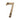 M Marcus - Heritage Brass - Numerals - Face Fix - 3" - 7; #finish_antique-brass