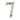 M Marcus - Heritage Brass - Numerals - Face Fix - 3" - 7; #finish_satin-nickel
