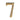 M Marcus - Heritage Brass - Numerals - Concealed Fix - 3" - 7; #finish_antique-brass
