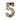 M Marcus - Heritage Brass - Numerals - Face Fix - 3" - C1566 - 5; #finish_antique-brass