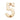 M Marcus - Heritage Brass - Numerals - Face Fix - 3" - C1566 - 5; #finish_polished-brass