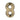 M Marcus - Heritage Brass - Numerals - Face Fix - 3" - C1566 - 8; #finish_antique-brass