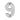 M Marcus - Heritage Brass - Numerals - Face Fix - 3" - C1566 - 9; #finish_satin-chrome