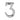 M Marcus - Heritage Brass - Numerals - Face Fix - 2" - 3; #finish_satin-chrome
