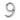 M Marcus - Heritage Brass - Numerals - Face Fix - 2" - 9; #finish_satin-chrome