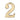 M Marcus - Heritage Brass - Numerals - Self-Adhesive - 2" - 2; #finish_polished-brass