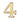 M Marcus - Heritage Brass - Numerals - Self-Adhesive - 2" - 4; #finish_polished-brass