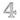 M Marcus - Heritage Brass - Numerals - Self-Adhesive - 2" - 4; #finish_polished-chrome