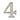 M Marcus - Heritage Brass - Numerals - Self-Adhesive - 2" - 4; #finish_satin-nickel