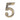M Marcus - Heritage Brass - Numerals - Self-Adhesive - 2" - 5; #finish_antique-brass
