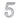 M Marcus - Heritage Brass - Numerals - Self-Adhesive - 2" - 5; #finish_polished-chrome