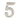 M Marcus - Heritage Brass - Numerals - Self-Adhesive - 2" - 5; #finish_satin-nickel