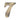 M Marcus - Heritage Brass - Numerals - Self-Adhesive - 2" - 7; #finish_antique-brass