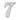 M Marcus - Heritage Brass - Numerals - Self-Adhesive - 2" - 7; #finish_satin-chrome