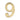 M Marcus - Heritage Brass - Numerals - Self-Adhesive - 2" - 9; #finish_satin-brass