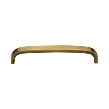 M Marcus - Heritage Brass - Curved D Shaped Cabinet Pull Handle - Bar - 152mm CTC; #finish_antique-brass