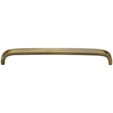 M Marcus - Heritage Brass - Curved D Shaped Cabinet Pull Handle - Bar - 203mm CTC; #finish_antique-brass