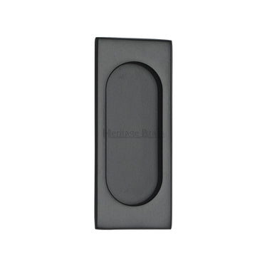M Marcus - Heritage Brass - Flush Pull - C1850 - 105mm; #finish_matt-black