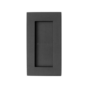 M Marcus - Heritage Brass - Rectangular Flush Pull - C1855 - 4"; #finish_matt-black