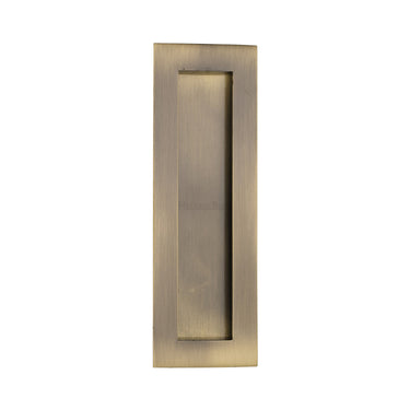 M Marcus - Heritage Brass - Rectangular Flush Pull - C1855 - 6"; #finish_antique-brass