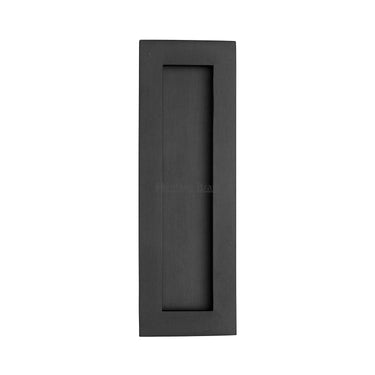 M Marcus - Heritage Brass - Rectangular Flush Pull - C1855 - 6"; #finish_matt-black