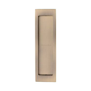 M Marcus - Heritage Brass - Flush Pull - C1872 - 197mm; #finish_antique-brass