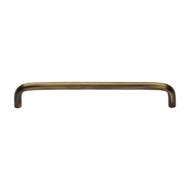 M Marcus - Heritage Brass - Wire Cabinet Pull Handle - Bar - 160mm CTC; #finish_antique-brass