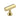 M Marcus - Heritage Brass - Hexagon T-Bar Cabinet Knob - 41mm - On Rose; #finish_polished-brass