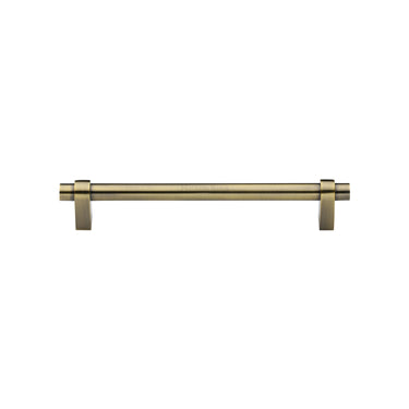 M Marcus - Heritage Brass - Industrial Cabinet Pull Handle - Bar - 128mm CTC; #finish_antique-brass
