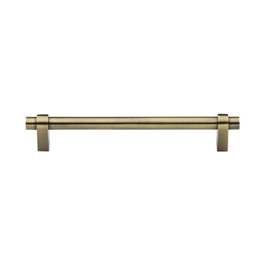 M Marcus - Heritage Brass - Industrial Cabinet Pull Handle - Bar - 160mm CTC; #finish_antique-brass