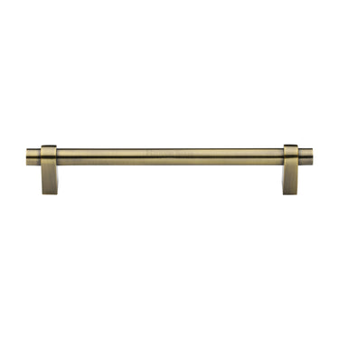 M Marcus - Heritage Brass - Industrial Cabinet Pull Handle - Bar - 192mm CTC; #finish_antique-brass