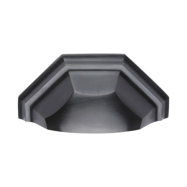 M Marcus - Heritage Brass - Deco Cabinet Drawer Pull - 89mm CTC; #finish_matt-black