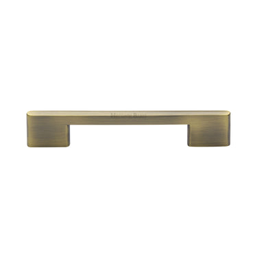 M Marcus - Heritage Brass - Slim Metro Cabinet Pull Handle - Bar - 128mm CTC; #finish_antique-brass