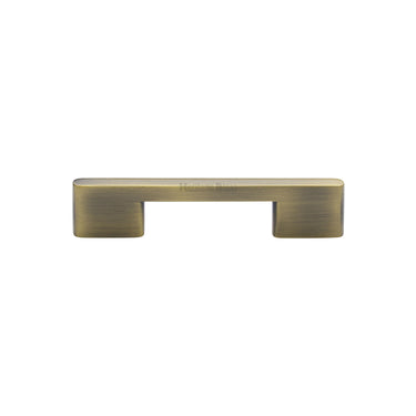 M Marcus - Heritage Brass - Slim Metro Cabinet Pull Handle - Bar - 96mm CTC; #finish_antique-brass