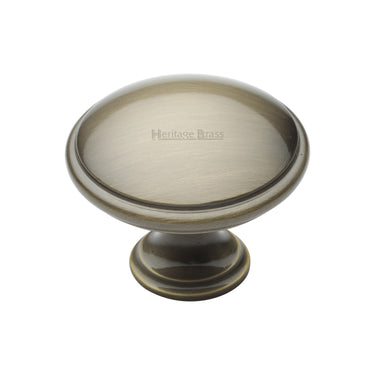 M Marcus - Heritage Brass - Domed Cabinet Knob - 38mm; #finish_antique-brass