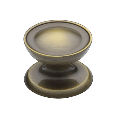 M Marcus - Heritage Brass - Surrey Cabinet Knob - 32mm; #finish_antique-brass
