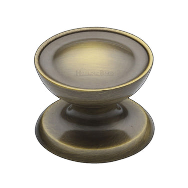 M Marcus - Heritage Brass - Surrey Cabinet Knob - 38mm; #finish_antique-brass
